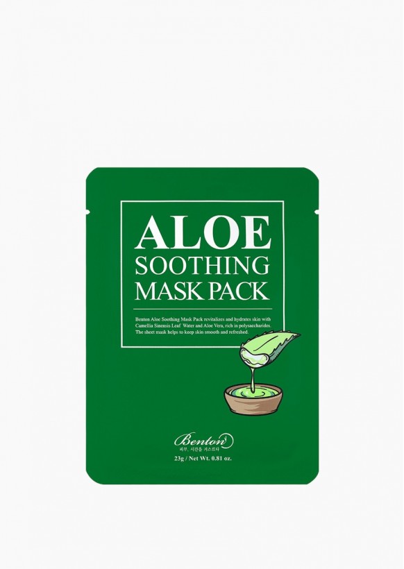 Masque à l'aloe vera peaux sensibles, Benton